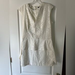 BCBG short white dress- size 6